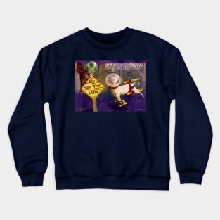 Postcard from the Future Hovering in Temporal Paradox Crewneck Sweatshirt